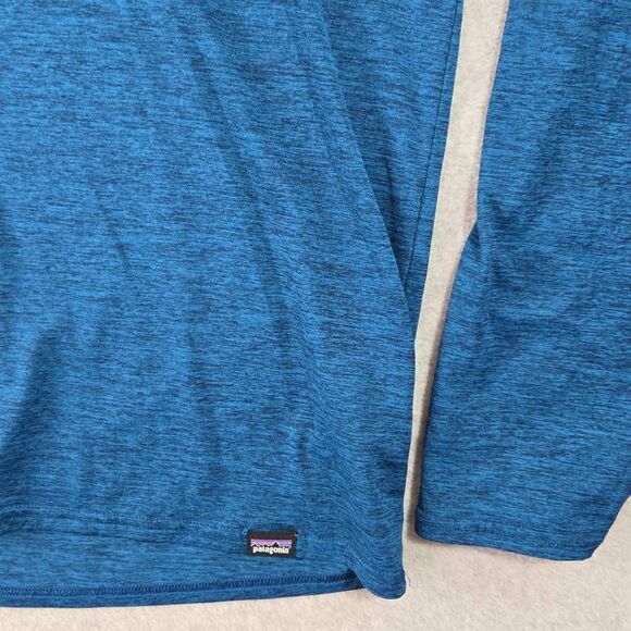 Patagonia Men's Capilene Cool Daily Hoodie 50+ UPF Stretch Blue Medium - Picture 2 of 11